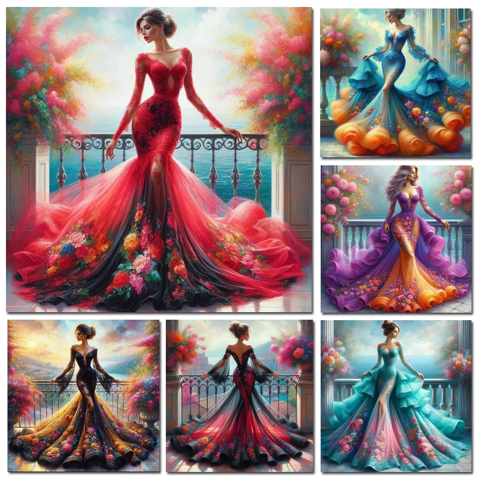 Photo Mosaic Print - Kit de Pintura com Diamantes DIY,