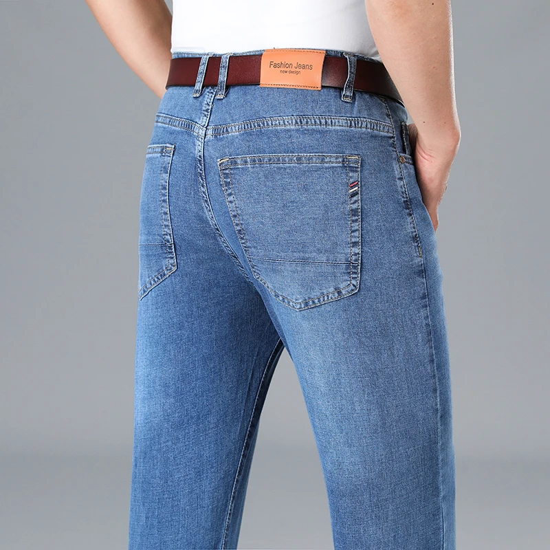 Levis Jeans 501 - Calças Jeans Masculinas Finas de Algodão
